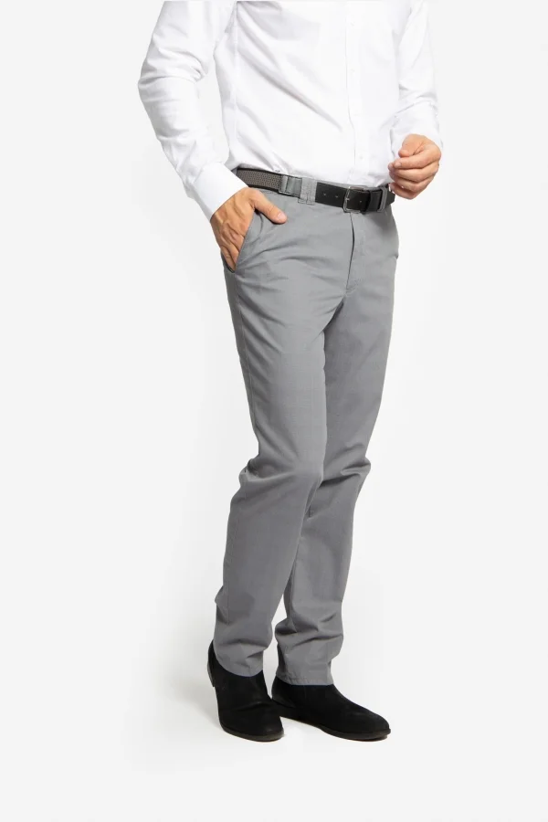 Pantaloni spălaţi din tesatura elastica SERGIU-MF gri