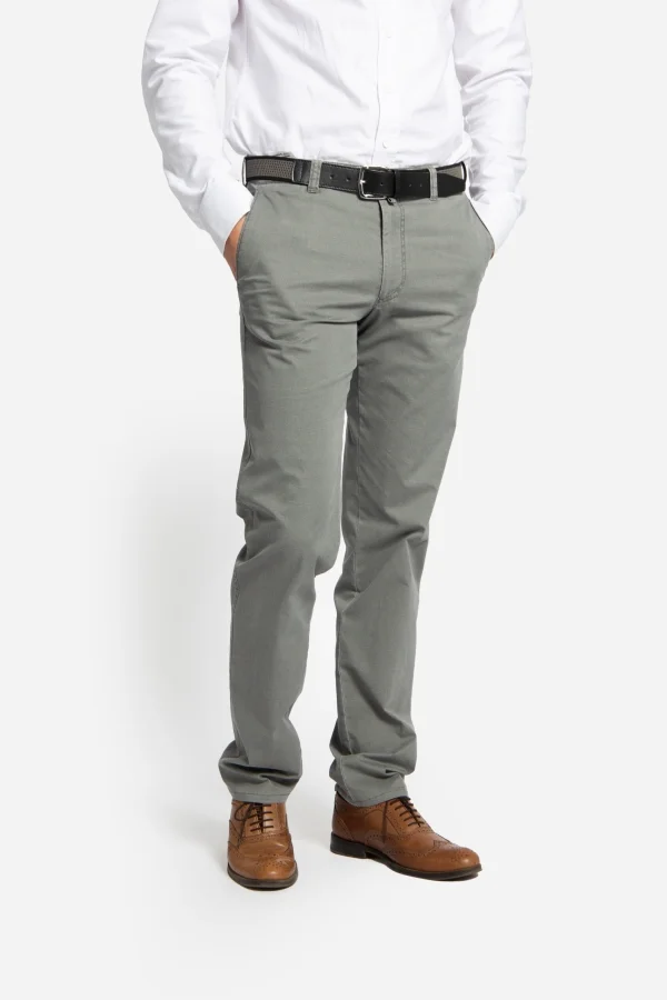 Pantaloni spălaţi din tesatura elastica GRAZIANO-MF gri