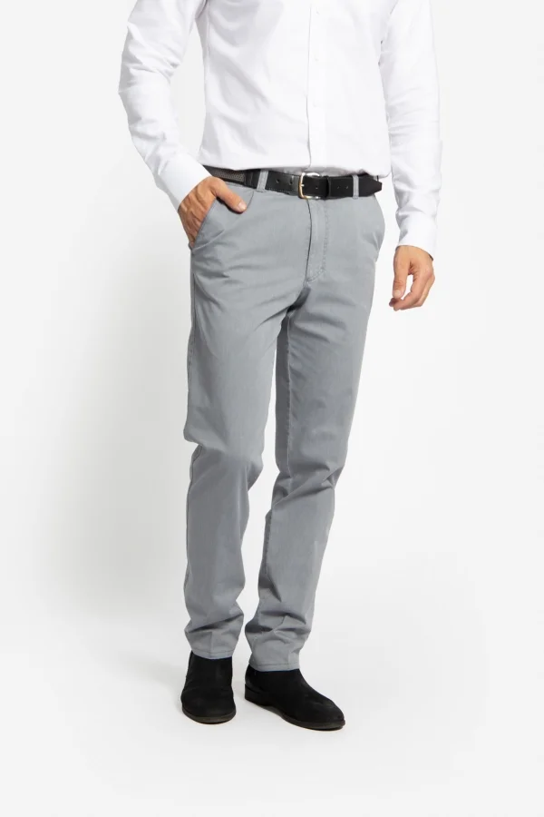 Pantaloni spălaţi din tesatura elastica SPIRITO-MF gri