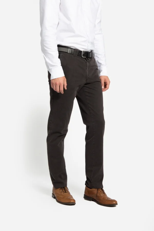 Pantaloni spălaţi din tesatura elastica SERGIU gri
