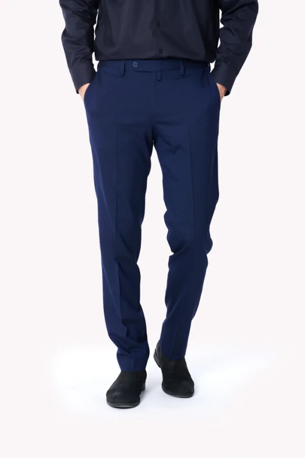 Pantaloni clasici FLAVIO, bleumarin
