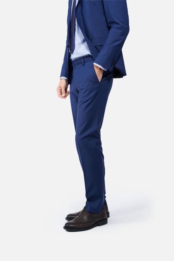 Pantaloni costum AMADEO albastru inchis