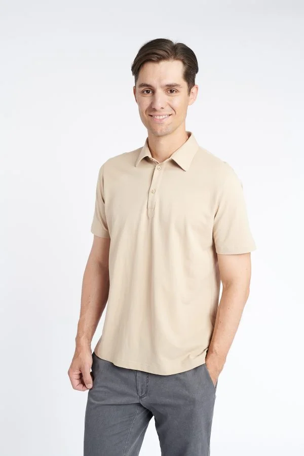 Tricou PIQUE bej