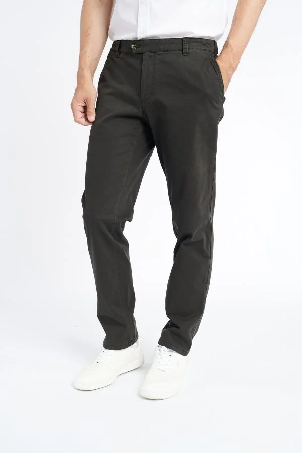 Pantalon casual GIULIO-MF, oliv