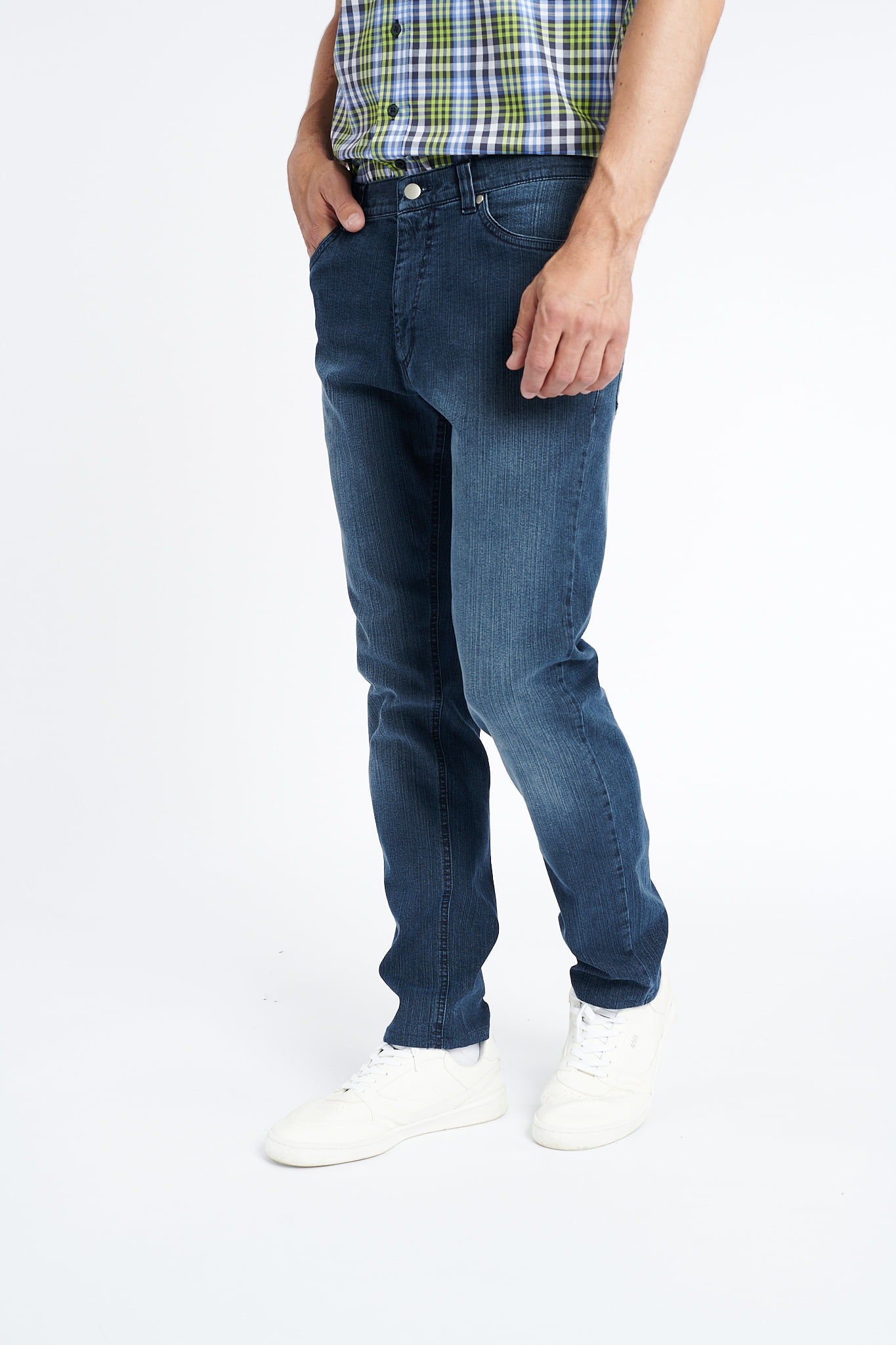 Pantalon casual S-R-01, bleumarin