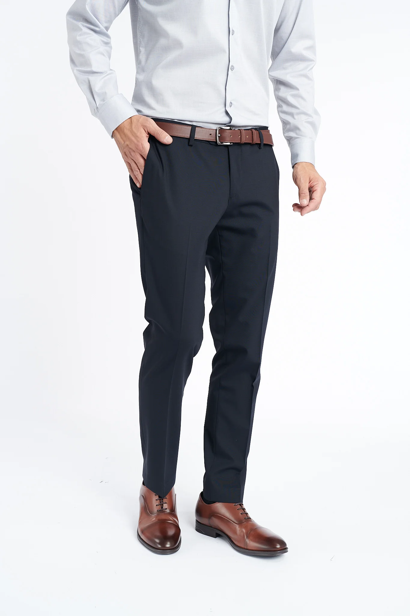 Pantaloni clasici AMADEO, negru