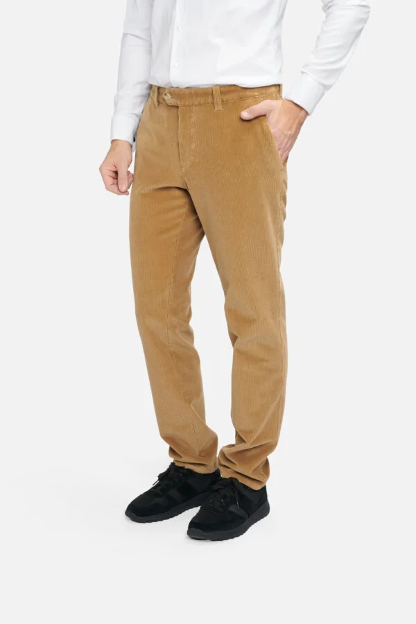 Pantaloni casual Giulio-MF, bej închis