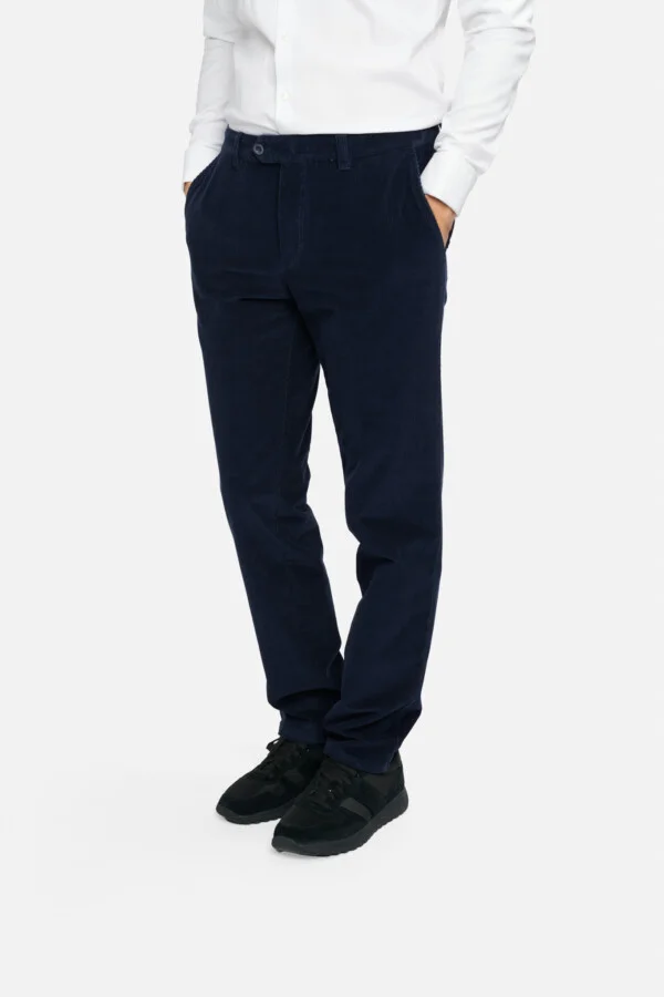 Pantaloni casual Giulio-MF, bleumarin