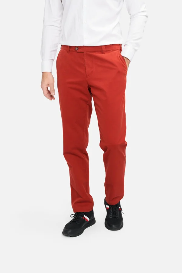 Pantaloni casual Giuliano-MF, caramiziu