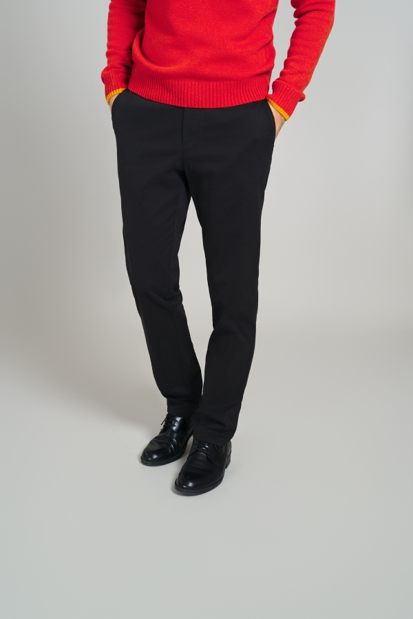 Pantaloni casual Sergiu-Mf, negru