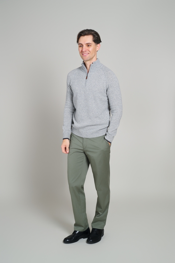 Pantaloni casual Giuliano-Mf, kaki