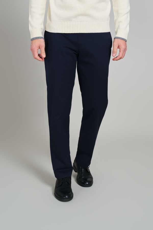 Pantaloni casual Giuliano-Mf, bleumarin