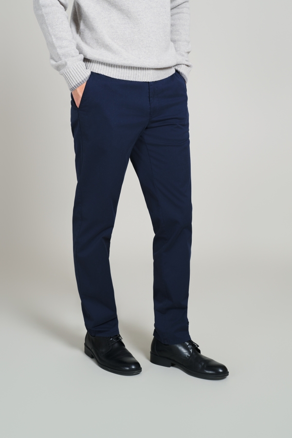 Pantaloni casual Sergiu-Mf, bleumarin