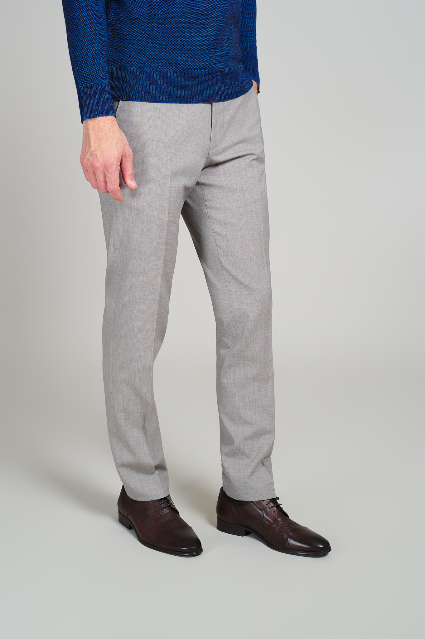 Pantaloni clasic Amadeo, bej