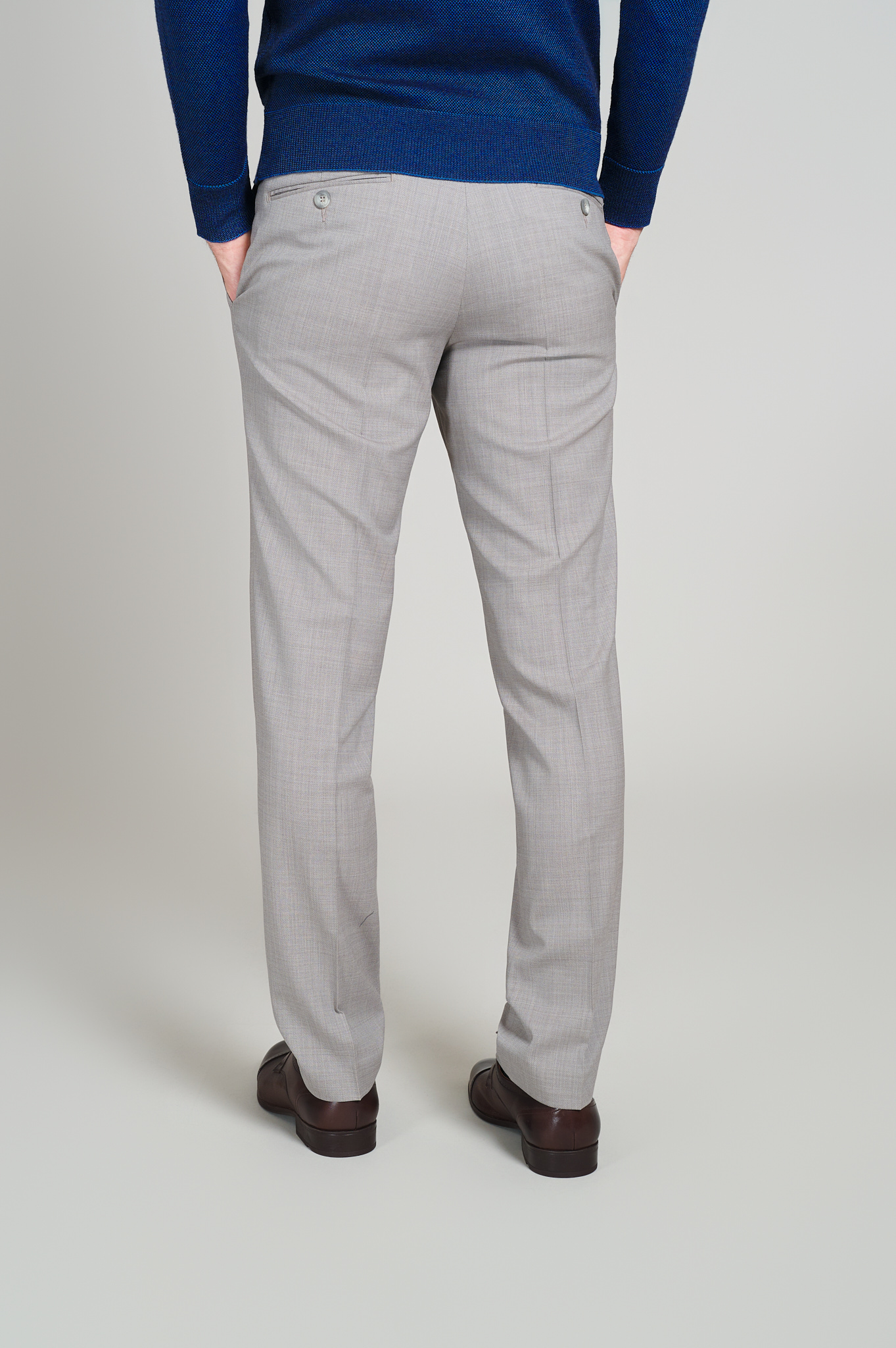 Pantaloni clasic Amadeo, bej
