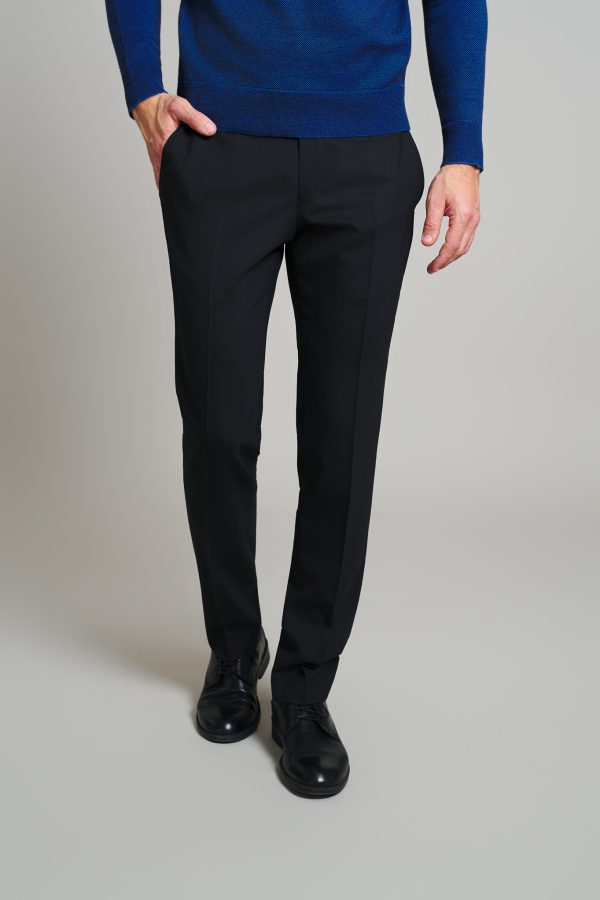 Pantaloni clasic Flavio, negru